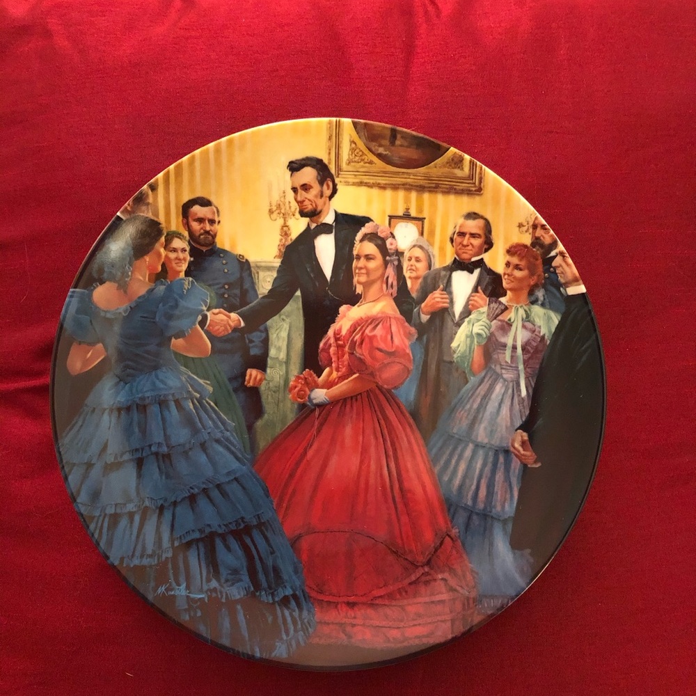 Collectible Vintage Abraham Lincoln “The Inauguration” Plate President Historic